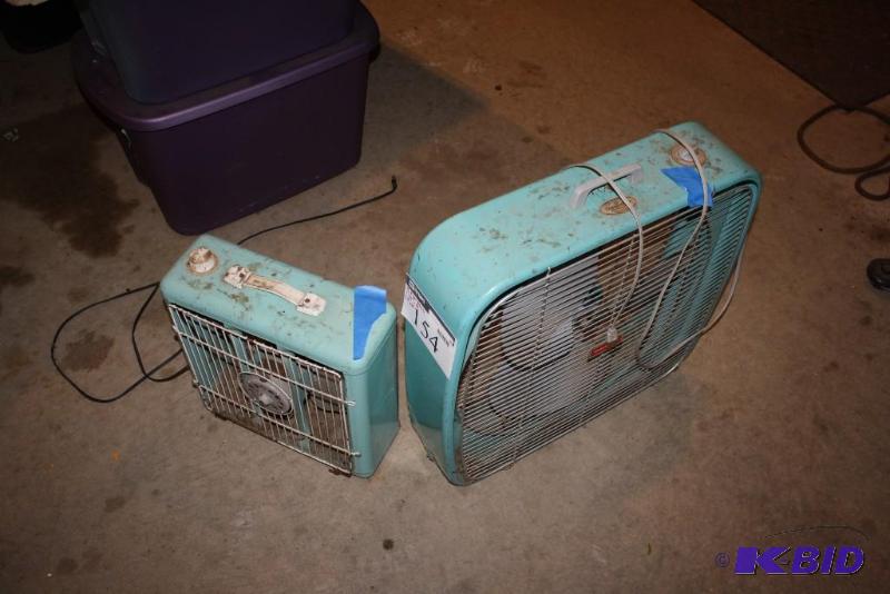 lot 154 image: Lot of (2) FloorBox Fans Eskimo & Domin...