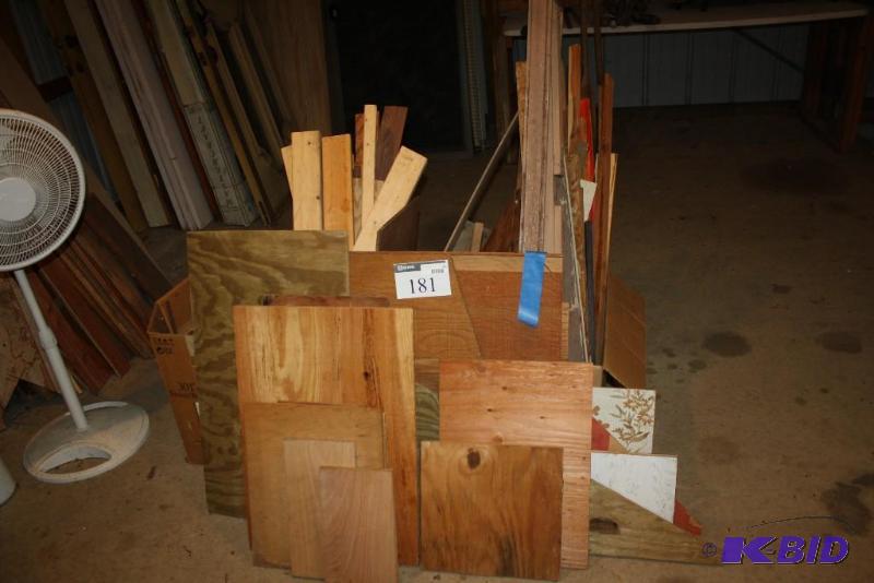 lot 181 image: Floor Lot of Wood Includes Boxes of Wooden B...
