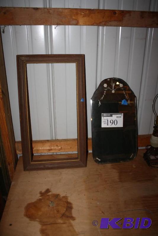 lot 190 image: Lot of (2) Including Wooden Picture Frame, 1...