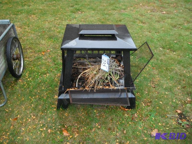 lot 235 image: New Braunfel Outdoor Fire Pit Metal Housing ...