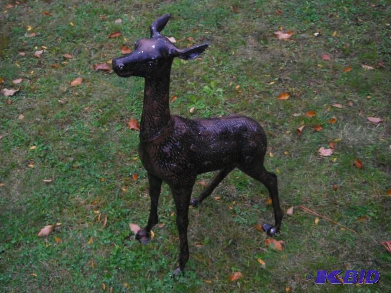 lot 241 image: Metal Deer Lawn Ornament 32" Height....