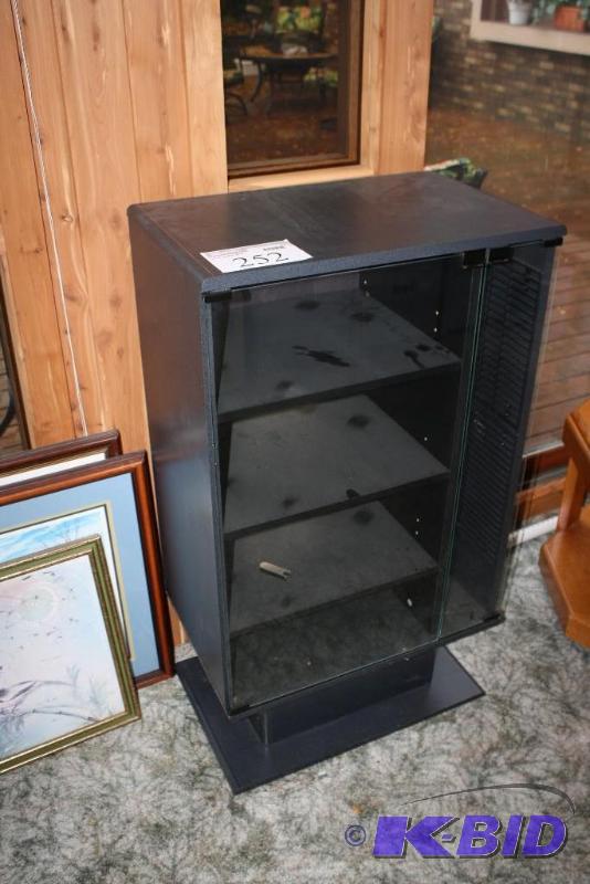 lot 252 image: Entertainment StandDisplay Case 4 Shelves ...