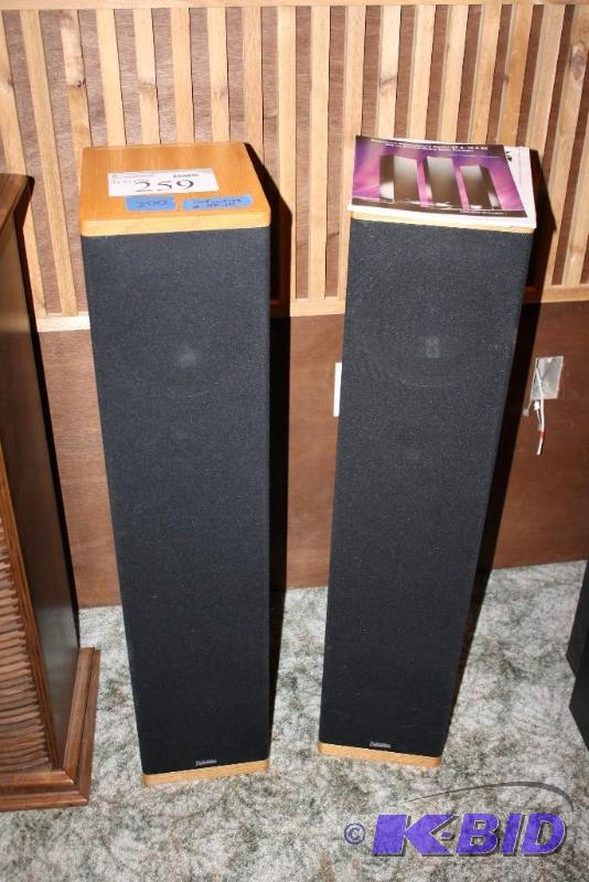 lot 259 image: Lot of (2) Definitive BP-10 Loudspeaker Blac...