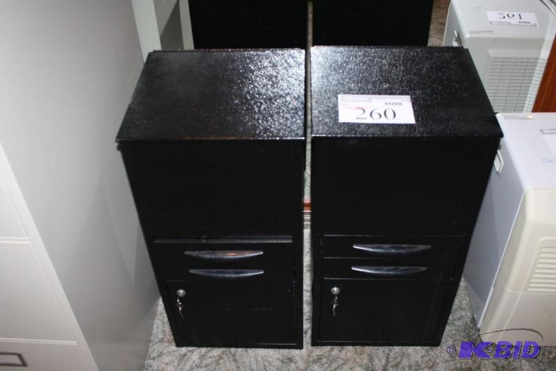 lot 260 image: Metal Filing Drawers wCompartment Lids &...