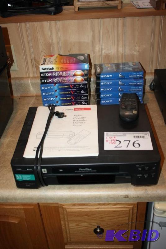 lot 276 image: Lot of (15) Mitsubishi Video Cassette Recorde...
