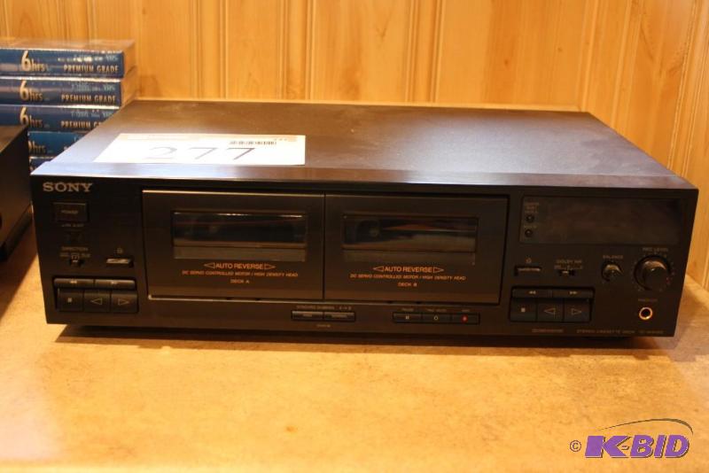 lot 277 image: Sony Stereo Cassette Deck Model # TC-WR465 ...