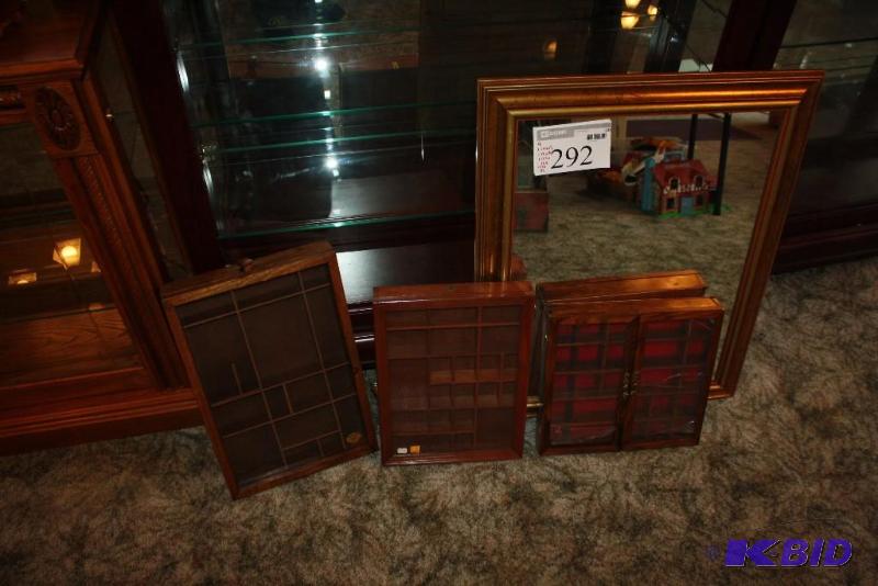 lot 292 image: Lot of (4) Including Wooden Display Units w...
