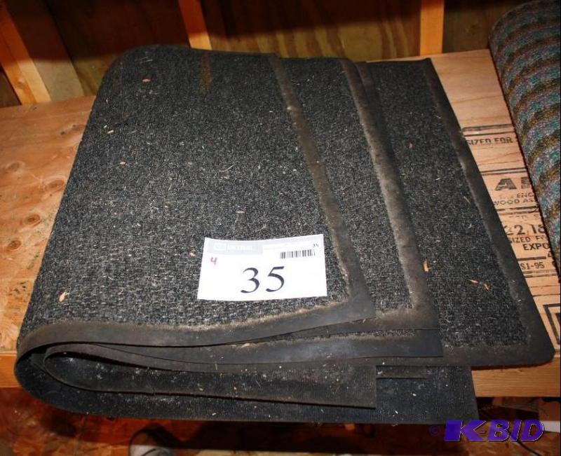 lot 35 image: Lot of (4) carpets commercial rubber bottom...
