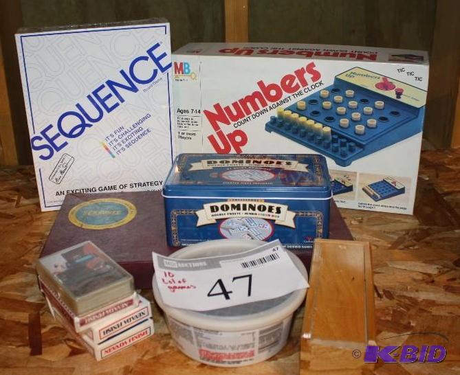 lot 47 image: Box Lot of (10) Board Games Including Number...