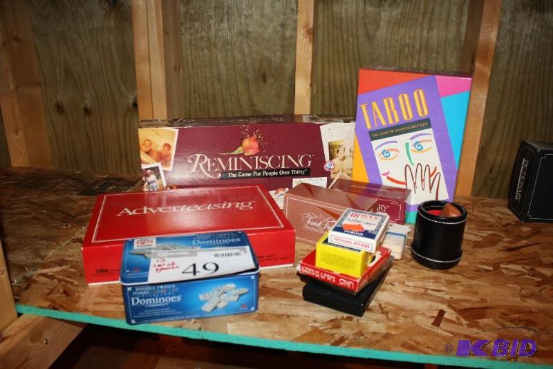 lot 49 image: Box Lot of (13) Board Games Including Advert...