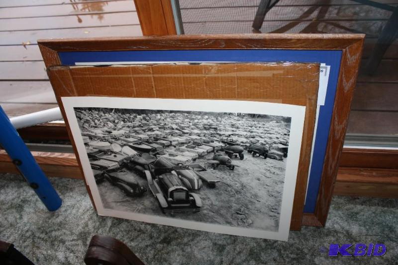 lot 609 image: Lot of (2) Prints &quotPedal Car Scrapyard&...