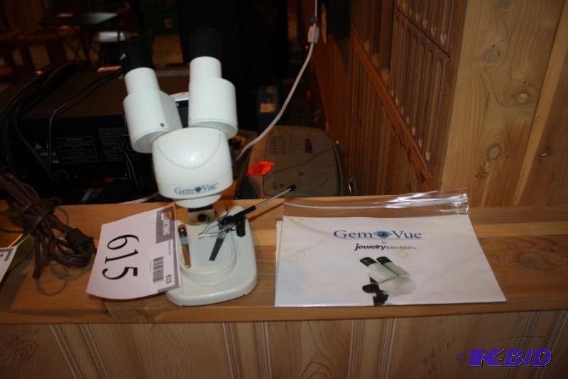 lot 615 image: Gemvue Compact Microscope 20x Magnification...