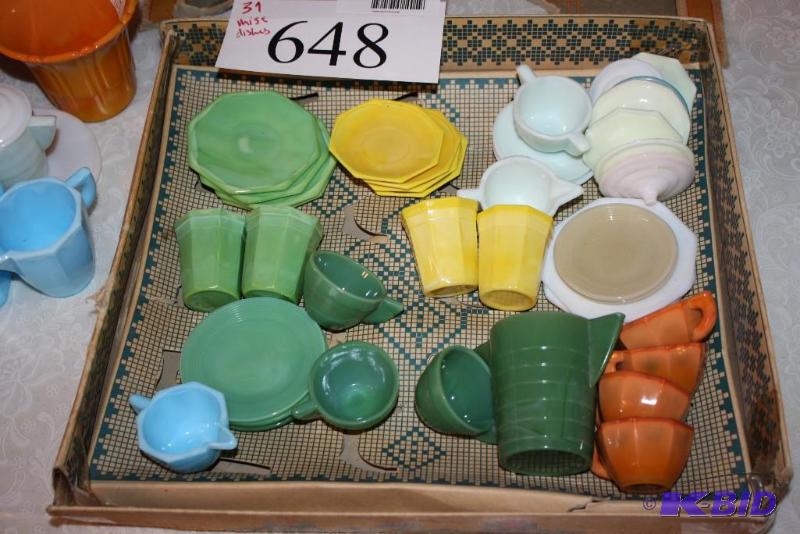 lot 648 image: Lot of (31) Miscellaneous Dishes Including C...