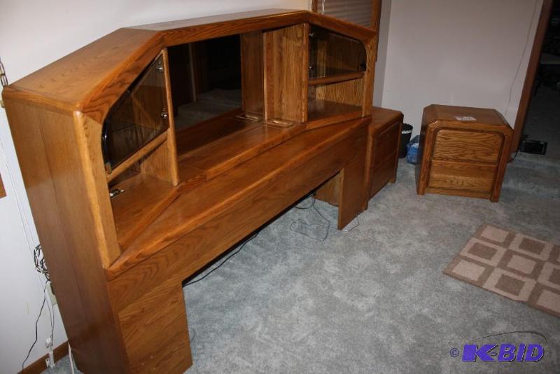 lot 675 image: Lot of (3) Including Arbek Wooden DeskBackb...
