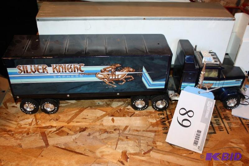 Silver Knight Express Toy Truck; Blue 
