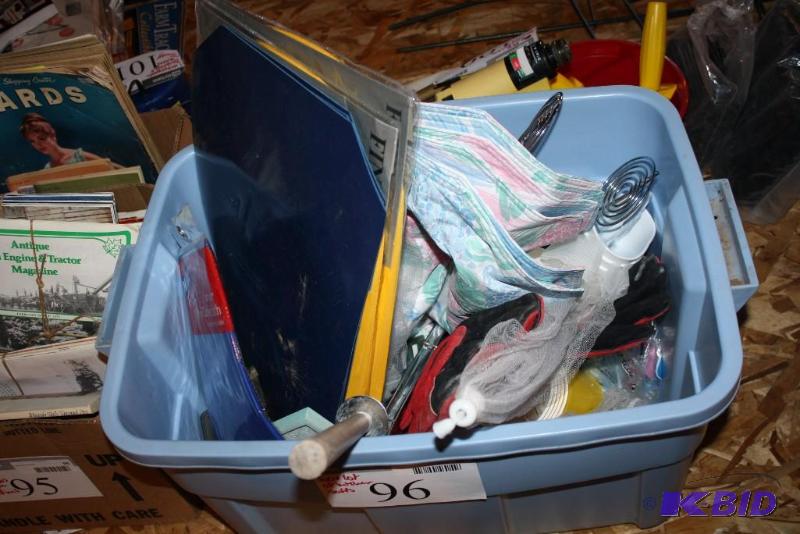 lot 96 image: Box Lot of Miscellaneous Items Including Met...