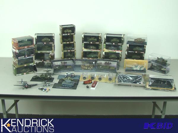 lot 47 image: Large Lot of Die Cast Tanks, and Planes