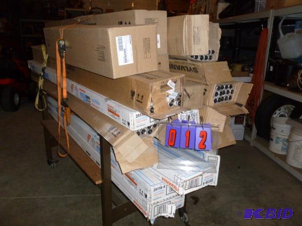 Approx 22 cases of new light bulbs. t12 8 t8...