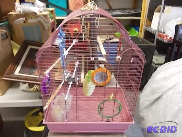 Pink Bird Cage 16 x 11 x 22...