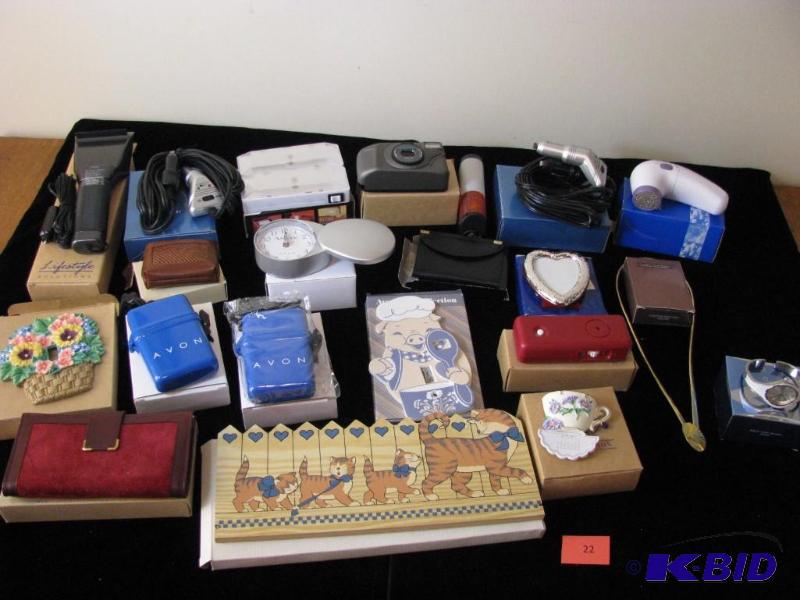 lot 22 image: Avon household items, watch, 35mm panorama ca...