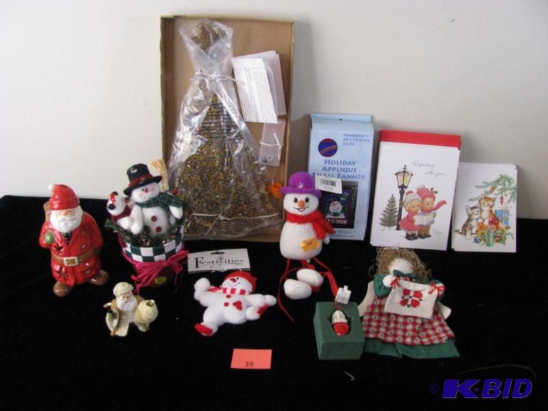 lot 39 image: Christmas Holiday Items, Dept 56 bell ornamen...