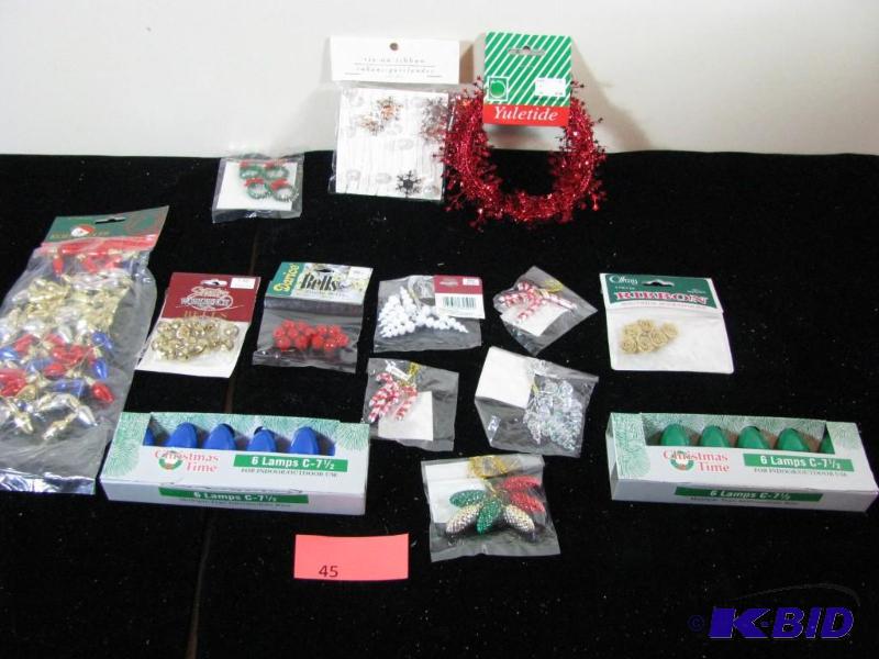 lot 45 image: Large lot of Christmas Holiday craft items &a...