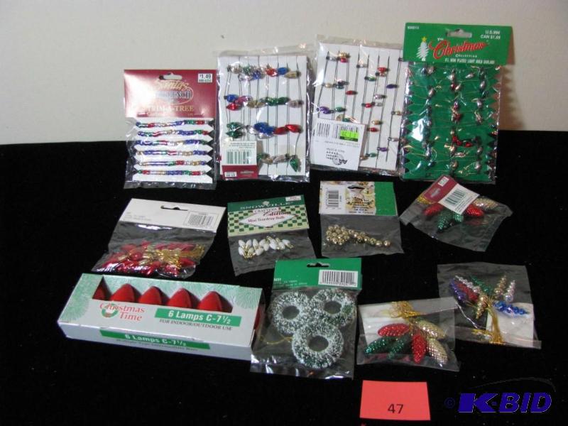lot 47 image: Large lot of Christmas Holiday craft items &a...