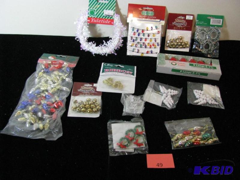 lot 49 image: Large lot of Christmas Holiday craft items &a...