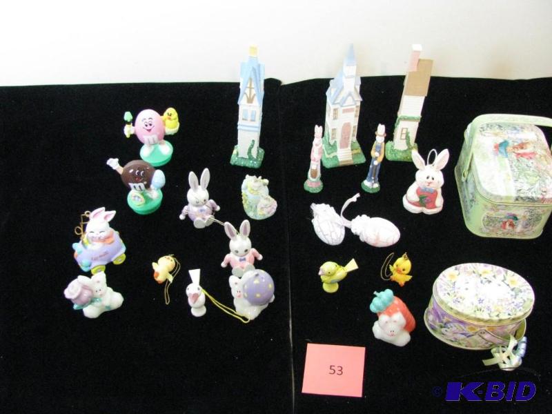 lot 53 image: Large lot of Easter-Spring figurines & mo...