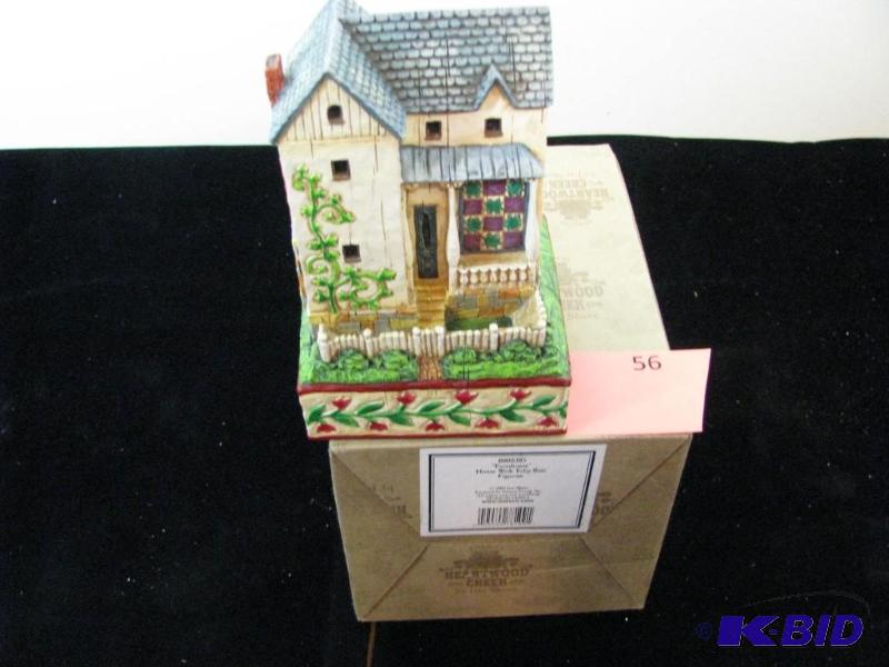 lot 56 image: Jim Shore Figurine, Farmhouse, NIB...