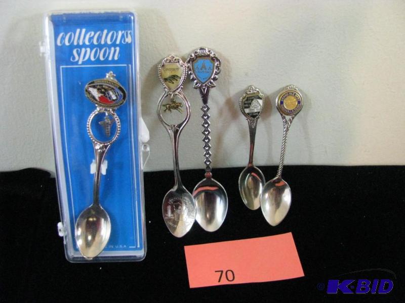 lot 70 image: Collection of vintage souvenir spoons, Grand ...