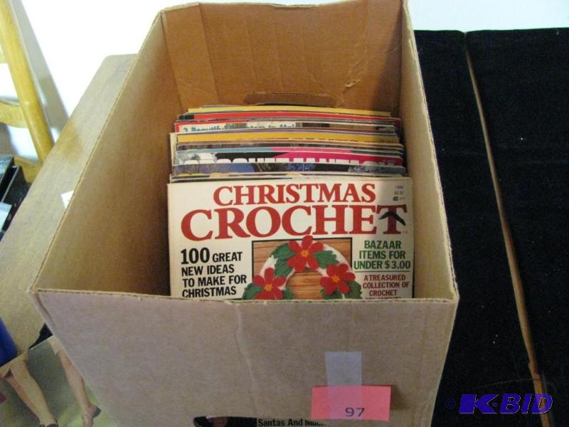 lot 97 image: Vintage craft magazines for crochet, knitting...