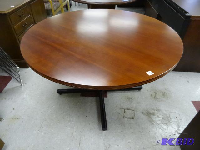 48&quot Round table with metal frame...