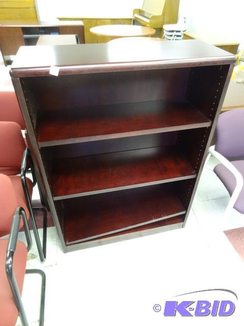 Wood book case with 3 adjustable shelves...
