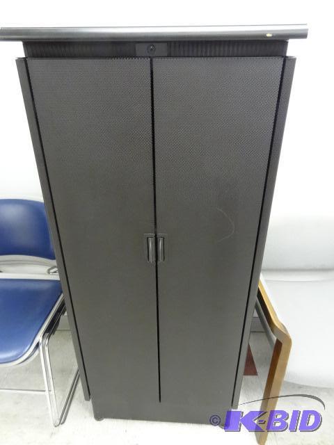 Metal 2 door cabinet with 3 adjustable shelve...