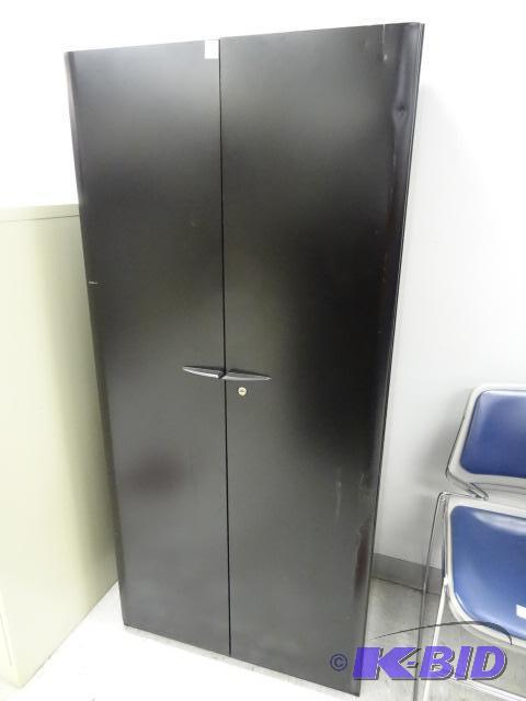 Steelcase 2 door metal cabinet. 3 shelf. 30 x...