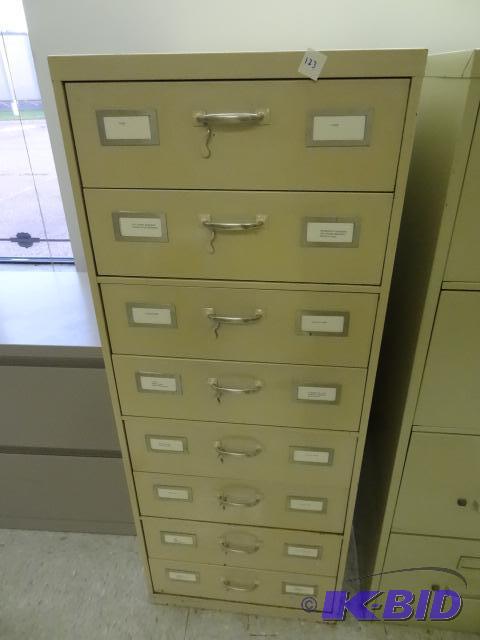 8 drawer metal cabinet. Great for supplies or...