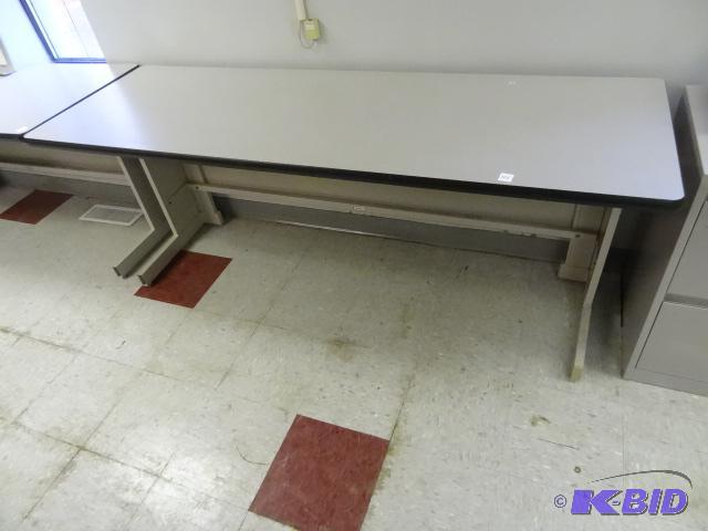 72 x 24 x 29 metal framed table...