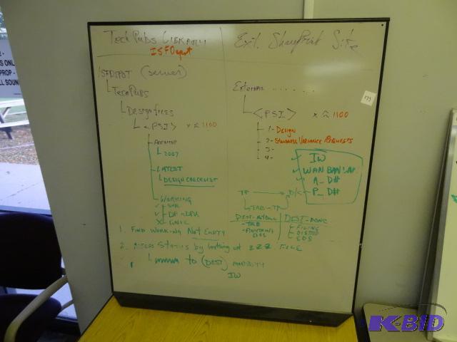 30 x 32 white board...