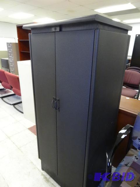 Metal 2 door cabinet with 3 adjustable shelve...