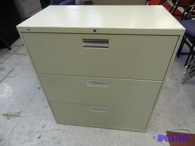 36&quot metal 3 drawer lateral file....