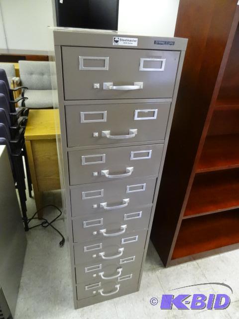 Steel master 8 drawer index file cabinet. 15 ...
