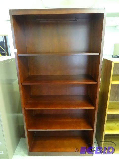 Wood book case with 4 adjustable shelves. 36 ...