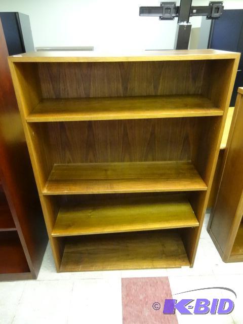 Wood book shelf with 2 adjustable shelves. 36...