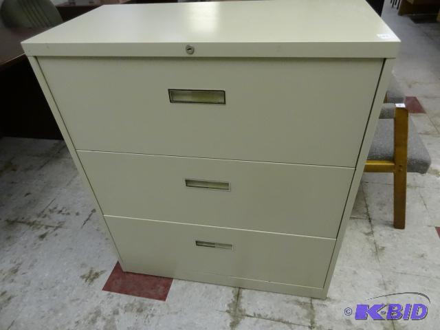 36&quot metal 3 drawer lateral file....