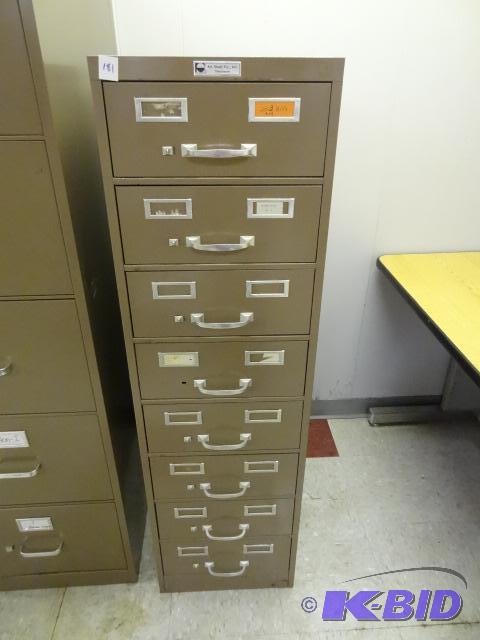 Art steel 8 drawer steel cabinet. 15 x 27 x 5...