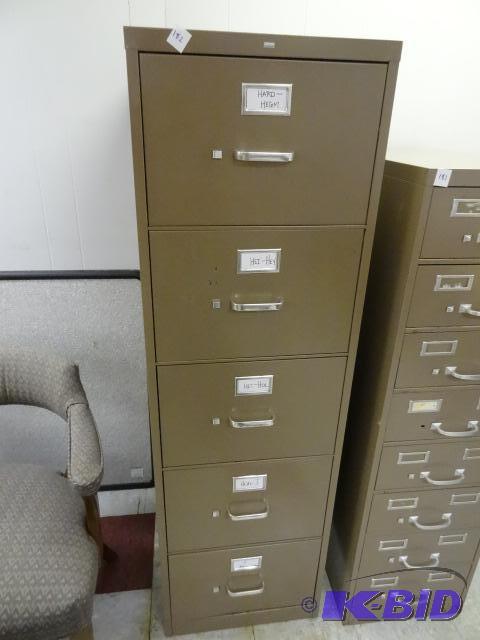 18&quot metal 5 drawer file cabinet...