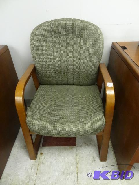 Wood framed side chair...