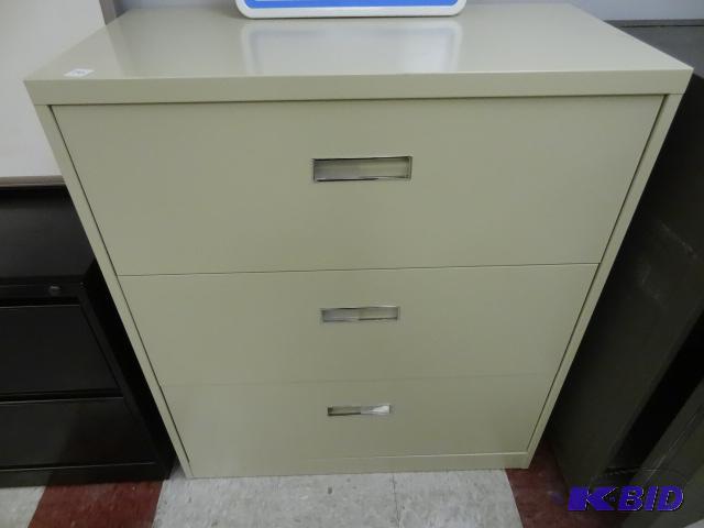36&quot metal 3 drawer lateral file....