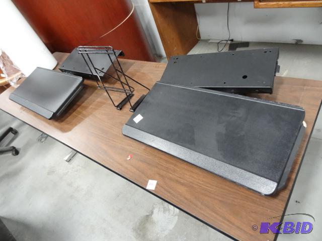2 under desk keyboard trays...